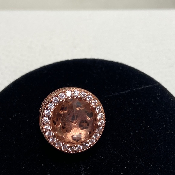 Pandora Charm Elegant Rose Gold  with Sparkling Accents - Picture 7 of 9